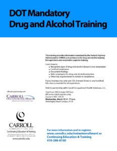 DOT Mandatory Drug & Alcohol Training